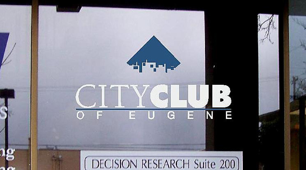 City Club of Eugene Window